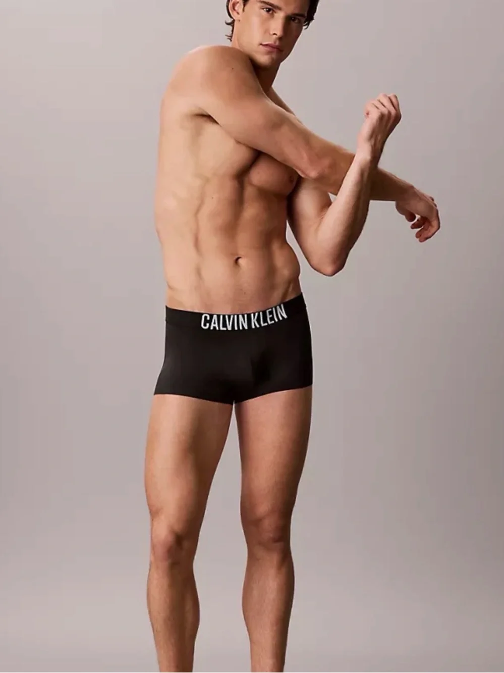 Calvin Klein intense power motion low rise Trunk - black - large logo